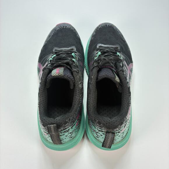 ASICS Fuji Lite 2 Black Teal Purple Trail Running Shoes 1012B066 Womens Size 8.5 - Picture 6 of 10